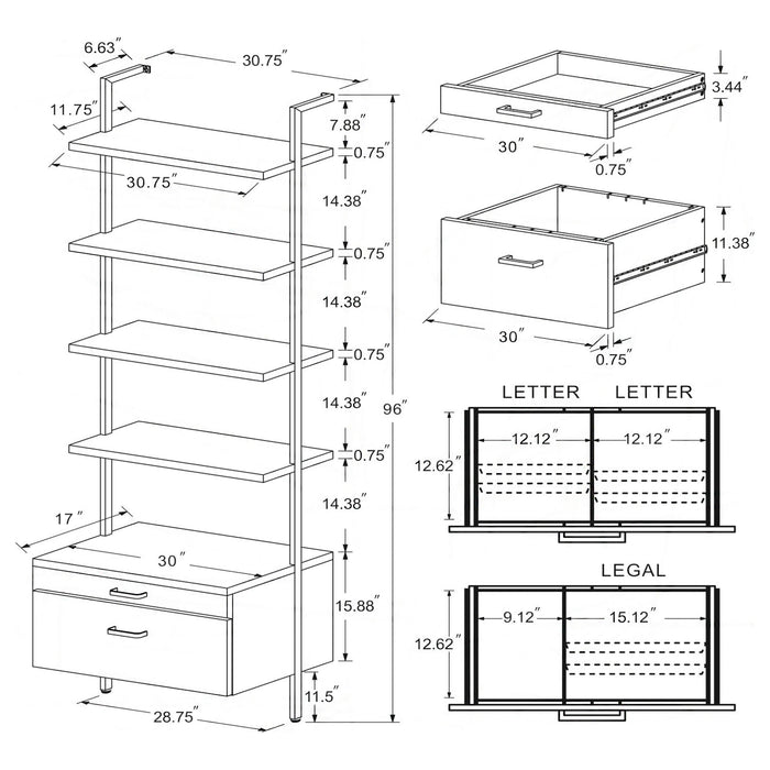 Five Star Furniture - Owens Wall Shelf