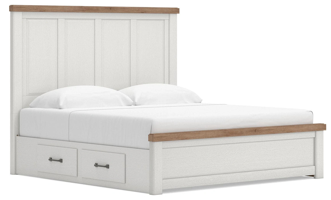 Five Star Furniture - Ashley Savonport King Panel Bed with Storage — Plus