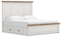 Five Star Furniture - Ashley Savonport King Panel Bed with Storage — Plus