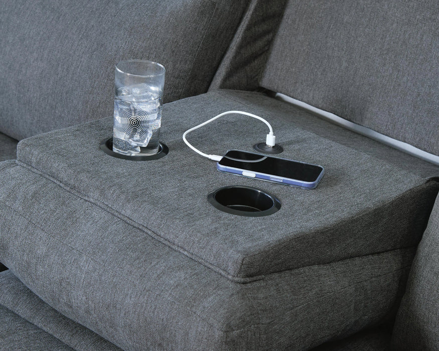 Five Star Furniture - Side-Swipe Reclining Sofa with Drop Down Table
