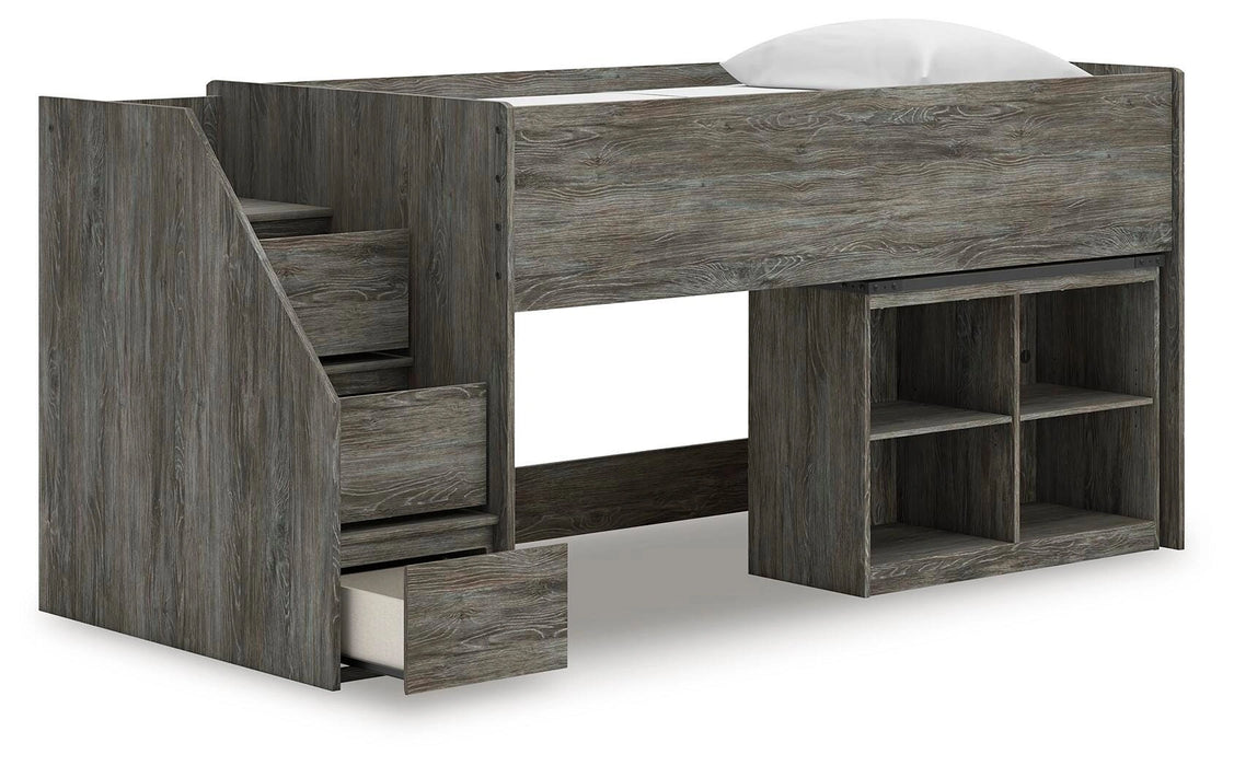 Five Star Furniture - Frandern Loft Bed with Bookcase Storage