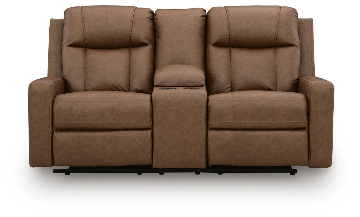 Five Star Furniture - Mackmenville Reclining Loveseat with Console