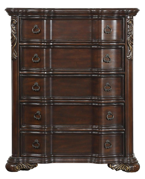 Five Star Furniture - Royal Highlands 5 Drawer Chest in Rich Cherry 1603-9
