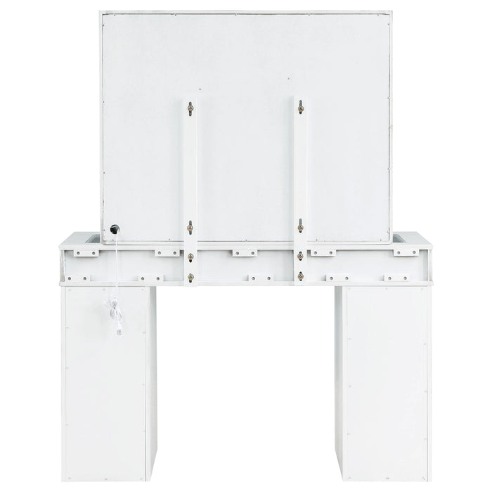 Five Star Furniture - Regina Makeup Vanity Table with LED Mirror and Stool