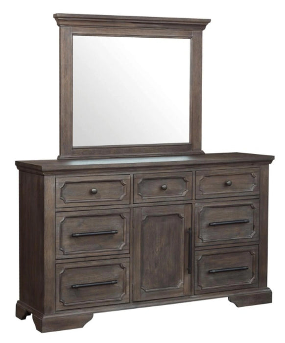 Five Star Furniture - Taulon Mirror in Dark Oak 5438-6