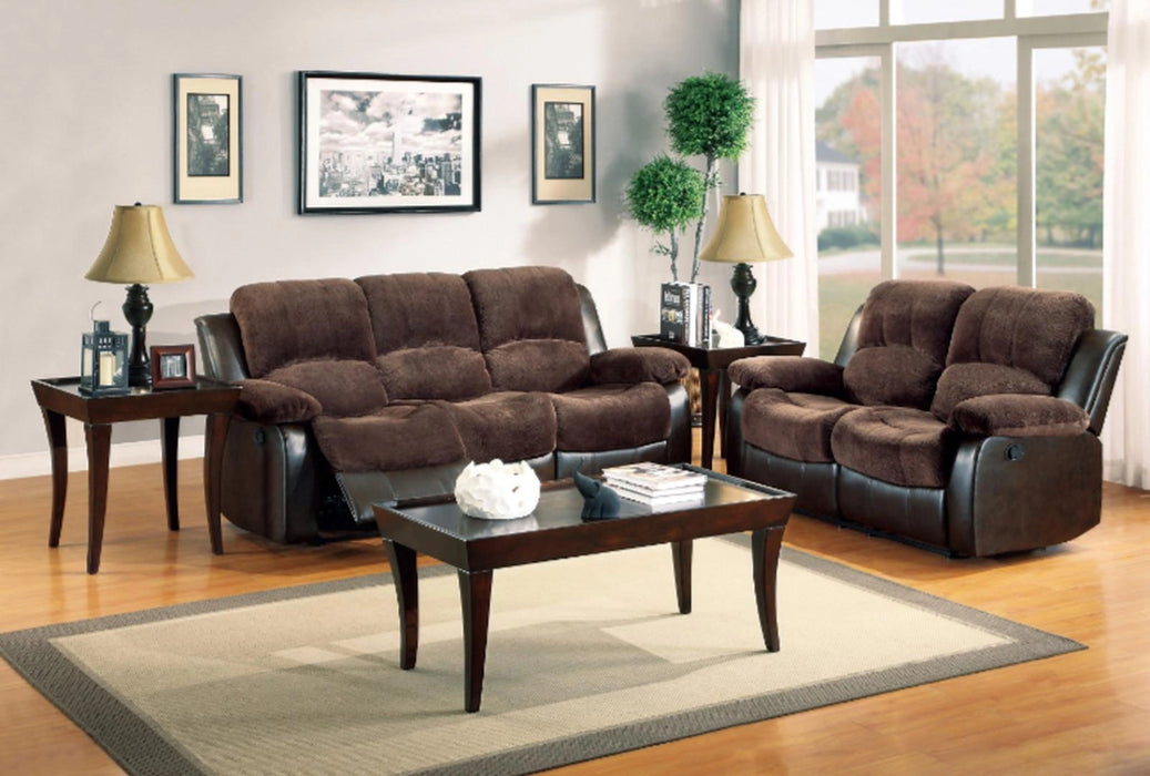 Five Star Furniture - Granley Double Reclining Loveseat in Chocolate 9700FCP-2