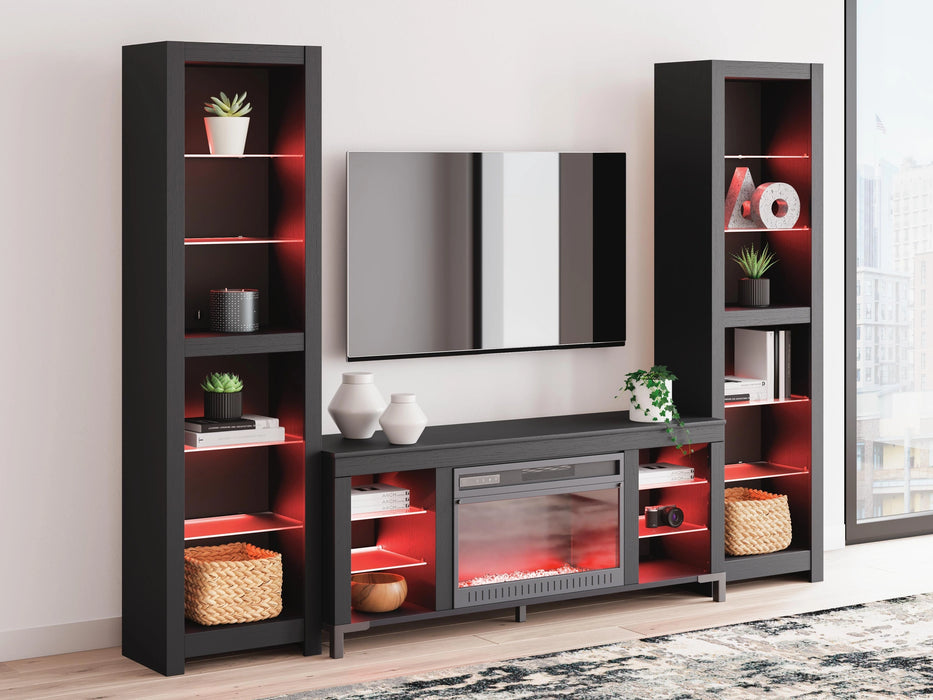 Five Star Furniture - Cayberry Entertainment Center with Electric Fireplace