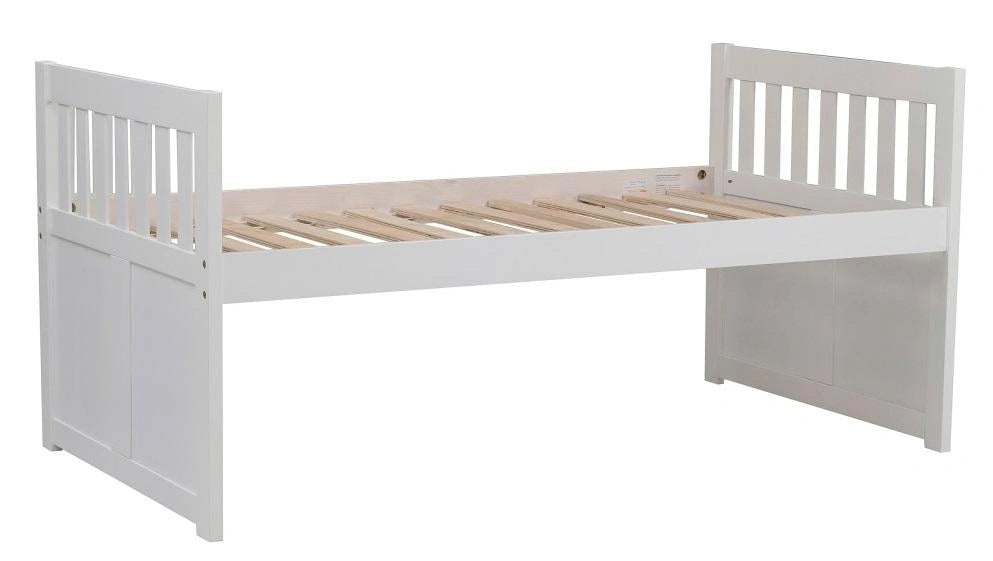 Five Star Furniture - Galen Twin/Twin Trundle Bed with Storage in White B2053PRW-1*