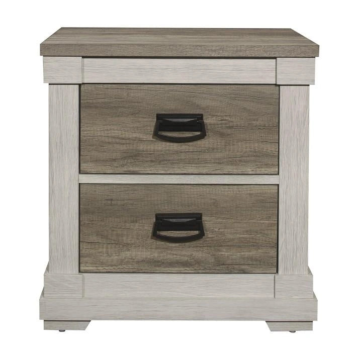 Five Star Furniture - Arcadia Nightstand in White & Weathered Gray 1677-4