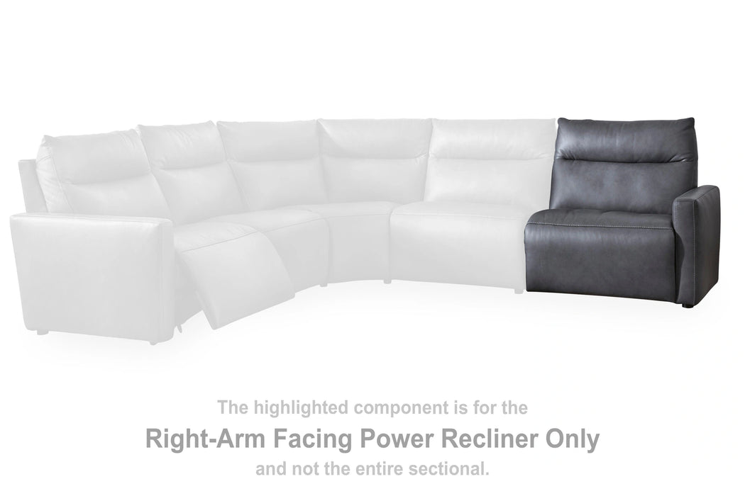 Five Star Furniture - ModZ Power Reclining Sectional with Audio Console