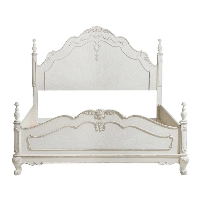 Five Star Furniture - Cinderella Full Poster Bed in Antique White 1386FNW-1*
