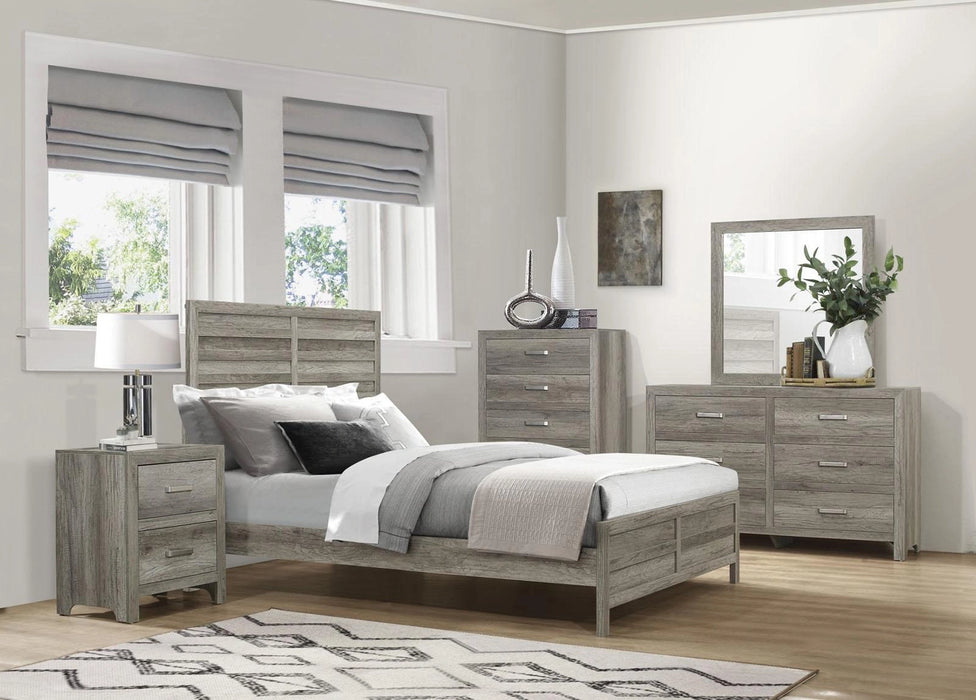Five Star Furniture - Mandan 2 Drawer Nightstand in Weathered Gray 1910GY-4