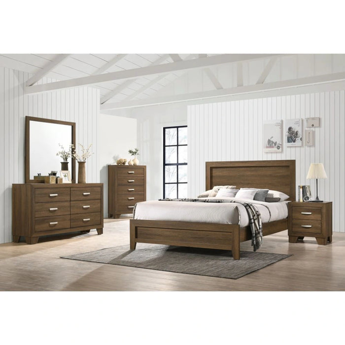 Five Star Furniture - Miquell - Queen Bed - Brown, Light - 84"