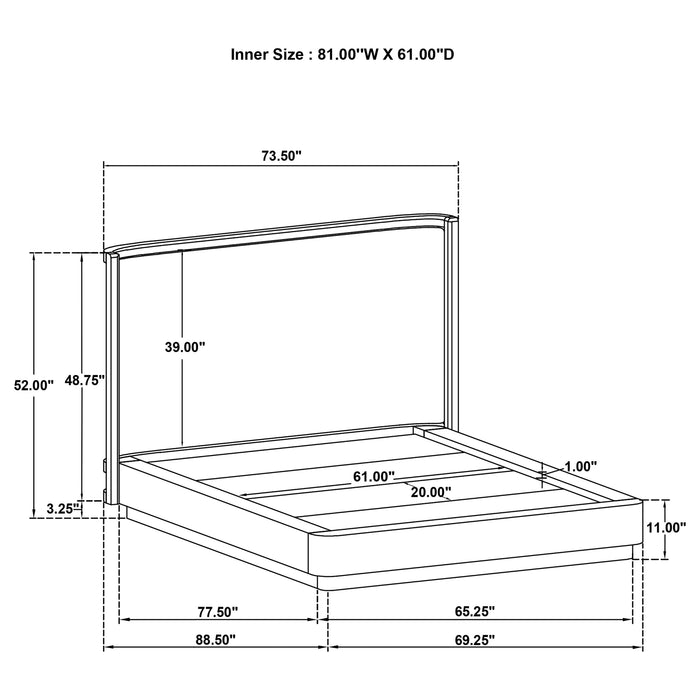 Five Star Furniture - Kailani Wingback Platform Bed