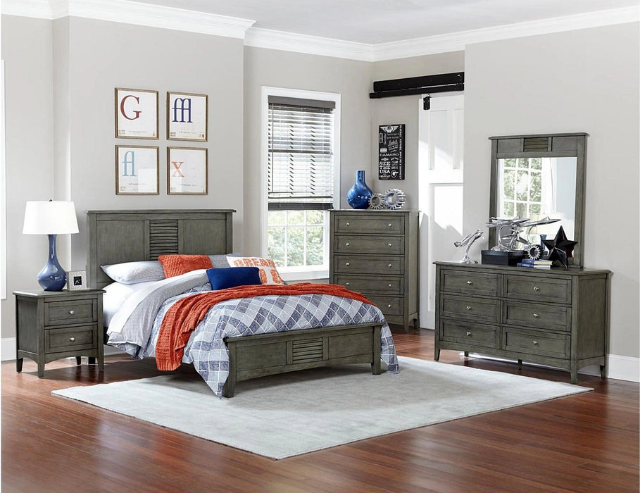 Five Star Furniture - Garcia Queen Panel Bed in Gray 2046-1