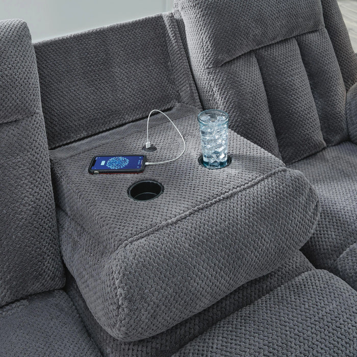Five Star Furniture - Observation Power Reclining Sofa with Drop Down Table