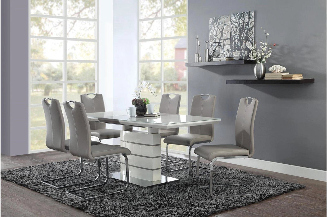 Five Star Furniture - Glissand Dining Table in White & Gray 5599-71*