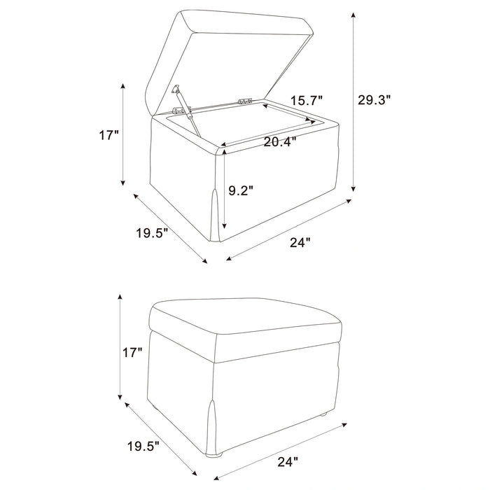 Five Star Furniture - Winter Storage Ottoman