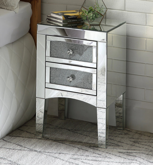 Five Star Furniture - Nowles Mirrored & Faux Stones Accent Table