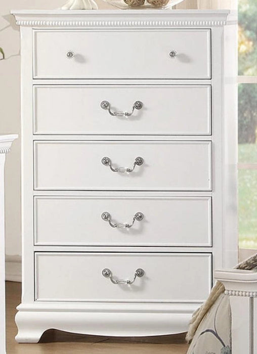 Five Star Furniture - Lucida 5 Drawer Chest in White 2039W-9
