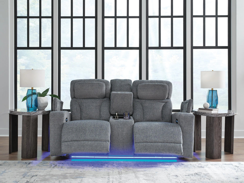 Five Star Furniture - Studio Cave Power Reclining Loveseat with Console
