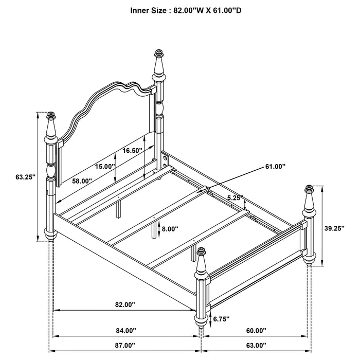Five Star Furniture - Andover Four-Poster Panel Bed
