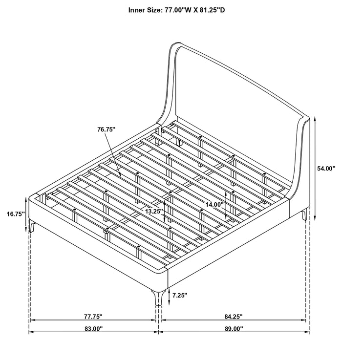 Five Star Furniture - Mosby Wingback Platform Bed