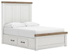 Five Star Furniture - Ashley Savonport Full Panel Bed with Storage