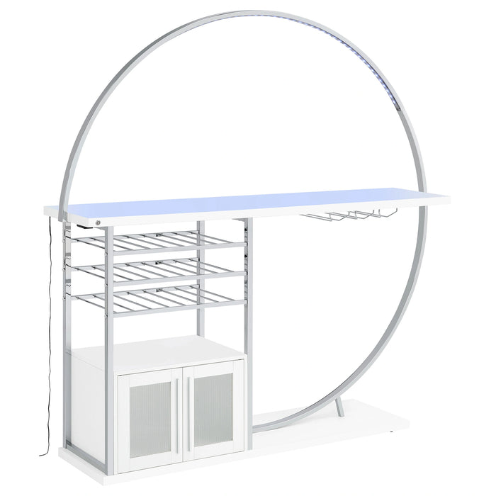 Five Star Furniture - Risley Wine Cabinet with LED Lighting