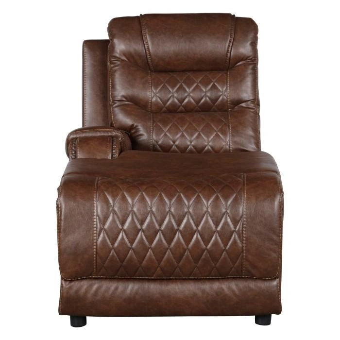 Five Star Furniture - Putnam Power Left Side Reclining Chaise with USB Port in Brown 9405BR-LCPW