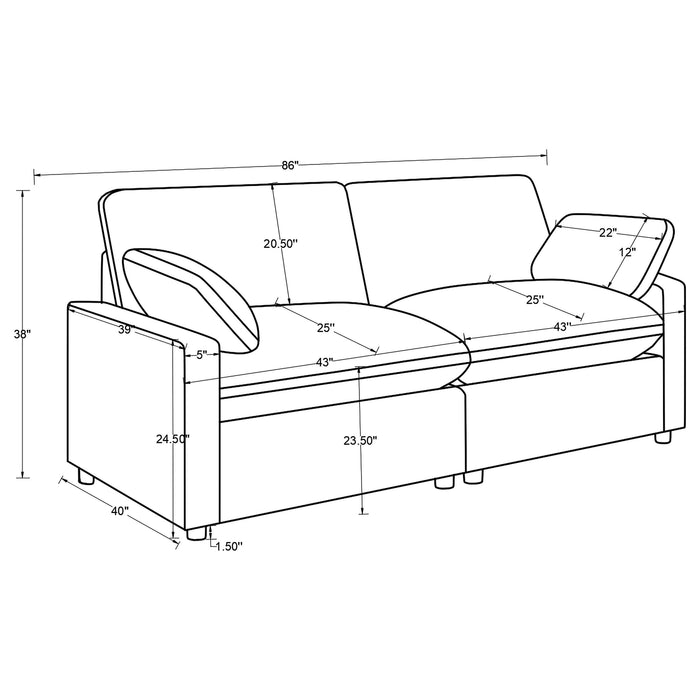 Five Star Furniture - Collins Power Reclining Loveseat