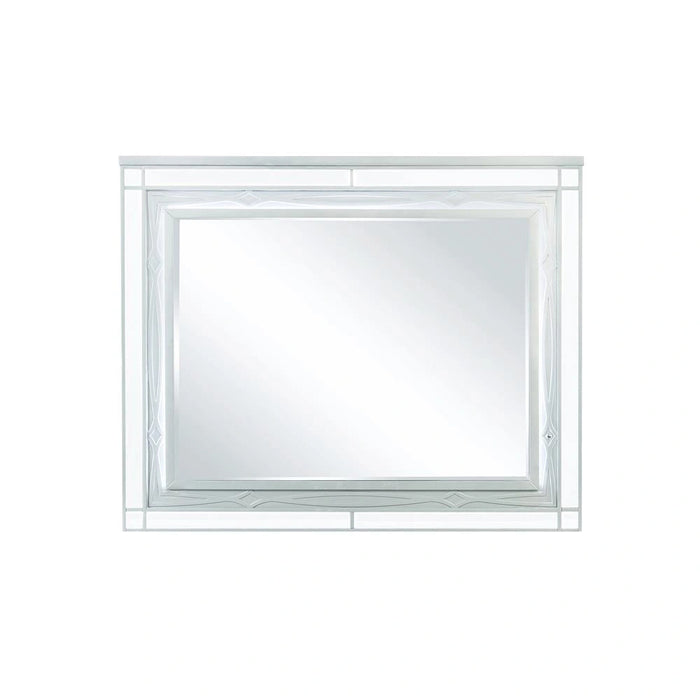 Five Star Furniture - Gunnison Dresser Mirror with LED Lighting Silver Metallic