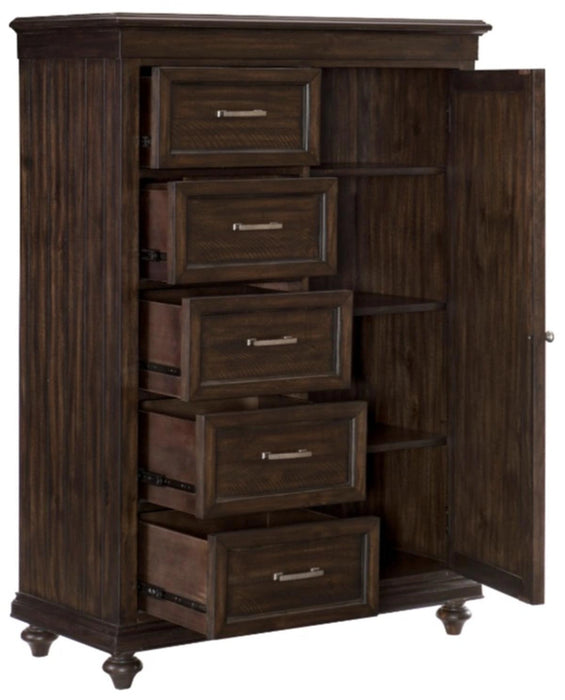 Five Star Furniture - Cardona Wardrobe Chest in Driftwood Charcoal 1689-10