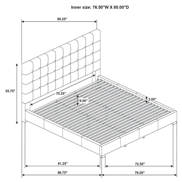 Five Star Furniture - Medley Panel Platform Bed