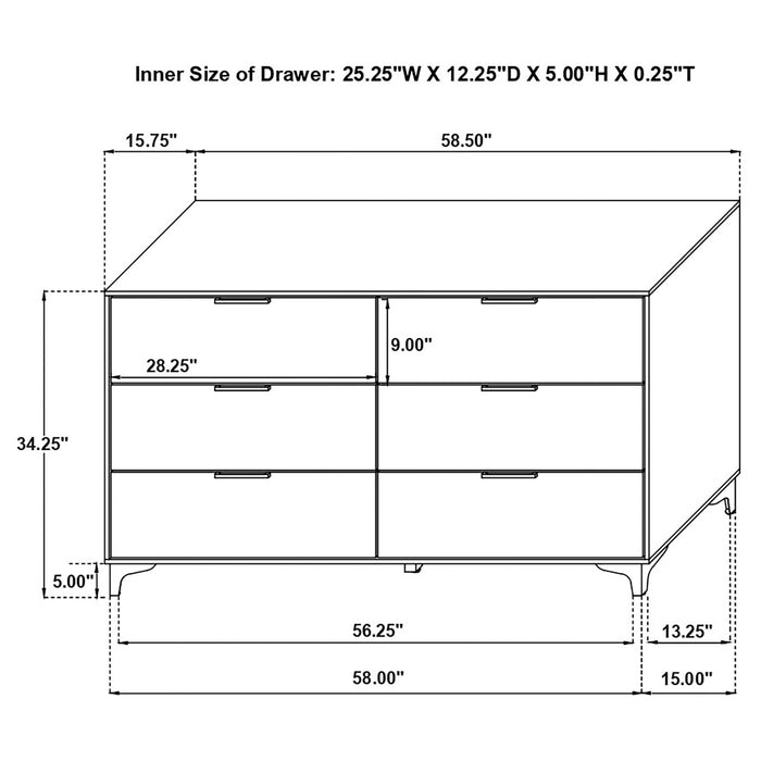 Five Star Furniture - Kendall Dresser