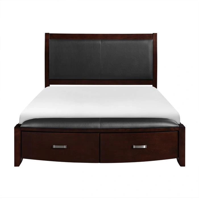 Five Star Furniture - Lyric King Sleigh Storage Bed in Dark Espresso 1737KNC-1EK