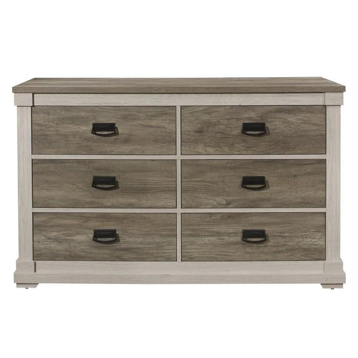 Five Star Furniture - Arcadia Dresser in White & Weathered Gray 1677-5