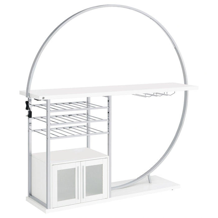 Five Star Furniture - Risley Wine Cabinet with LED Lighting
