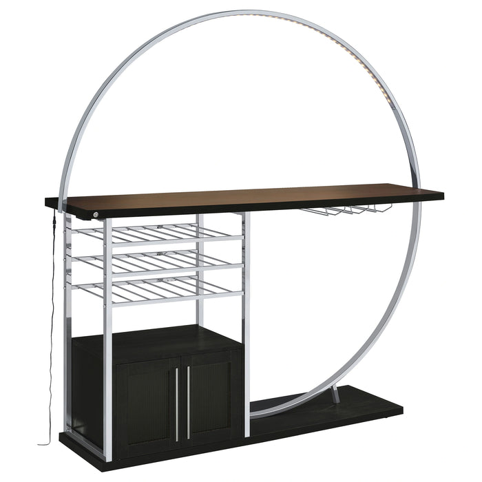 Five Star Furniture - Risley Wine Cabinet with LED Lighting