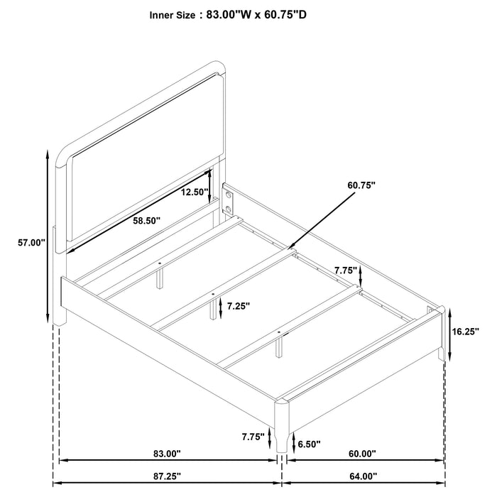 Five Star Furniture - Maderia Panel Bed