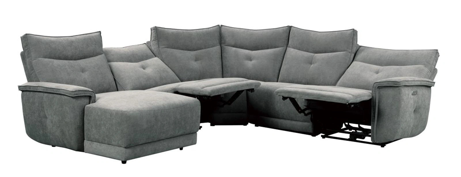 Five Star Furniture - Tesoro Left Side Chaise in Dark Gray 9509DG-5L