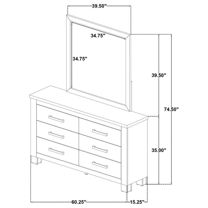 Five Star Furniture - Oakglen Dresser with Mirror