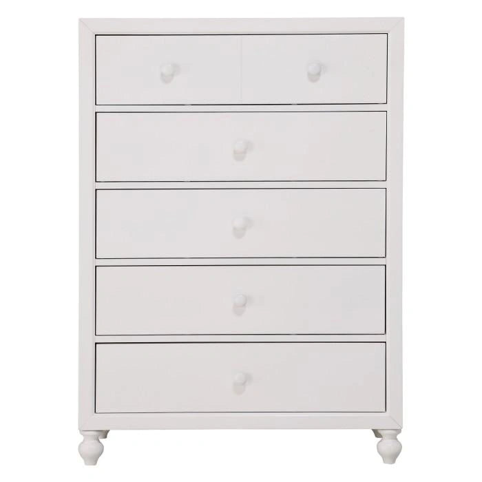 Five Star Furniture - Wellsummer 5 Drawer Chest in White 1803W-9