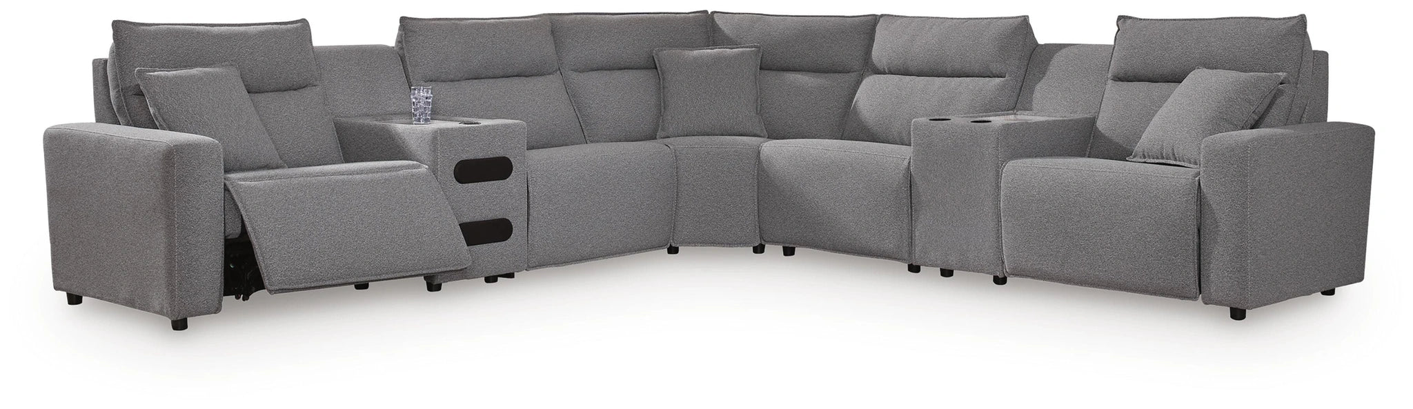 Five Star Furniture - Modmax II Power Reclining Sectional with Audio Consoles