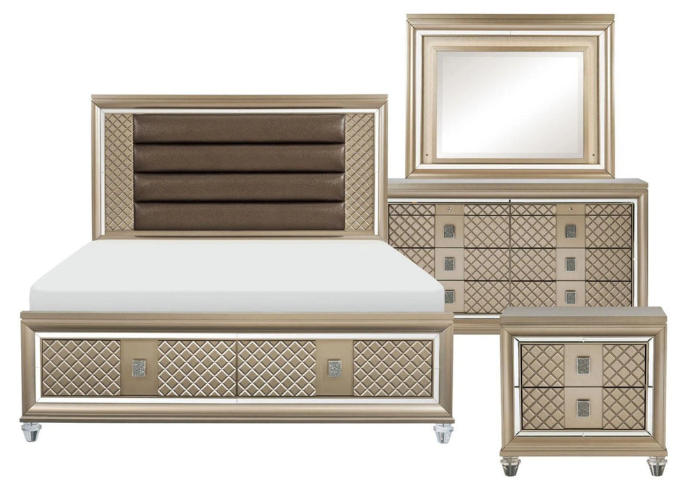 Five Star Furniture - Loudon 8 Drawer Dresser in Champagne Metallic 1515-5