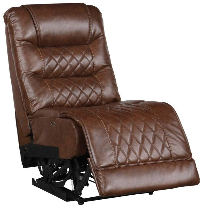 Five Star Furniture - Putnam Power Armless Reclining Chair in Brown 9405BR-ARPW