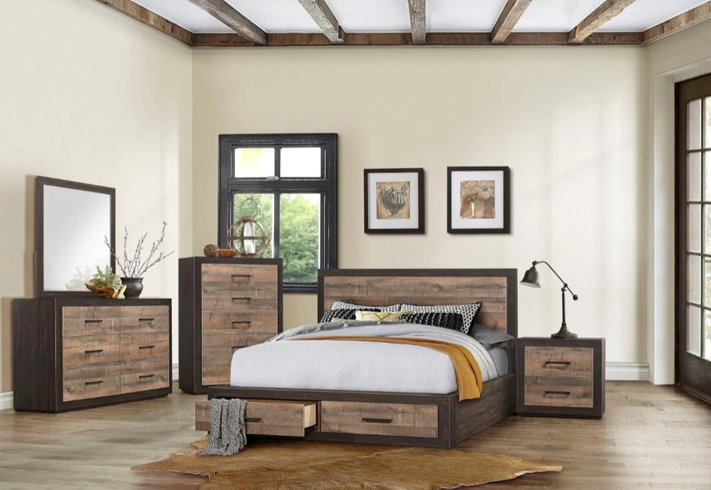 Five Star Furniture - Miter Mirror in Rustin Mahogany & Dark Ebony 1762-6