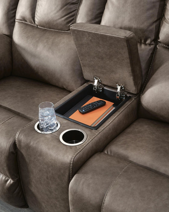 Five Star Furniture - Lowilla Reclining Loveseat with Console