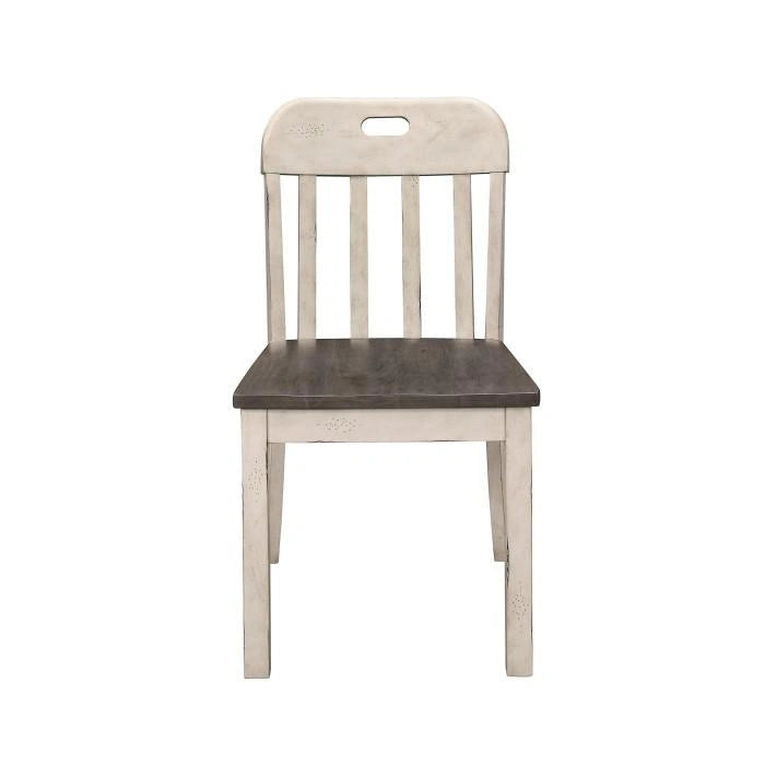 Five Star Furniture - Clover Side Chair in White & Gray (Set of 2)