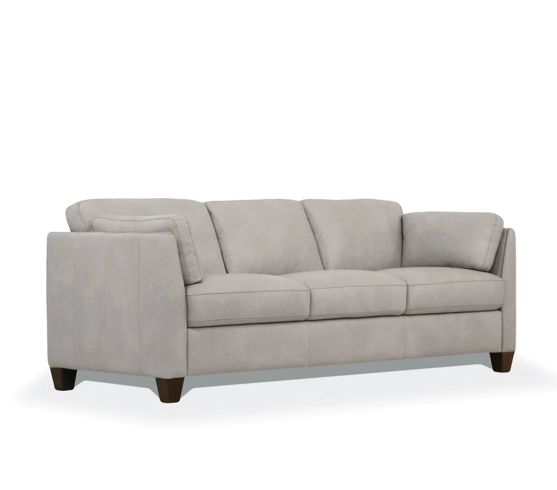 Five Star Furniture - Matias Dusty White Leather Sofa